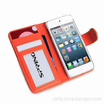 Wallet Case with Credit Card Holder, Ideal for iPod Touch 5
